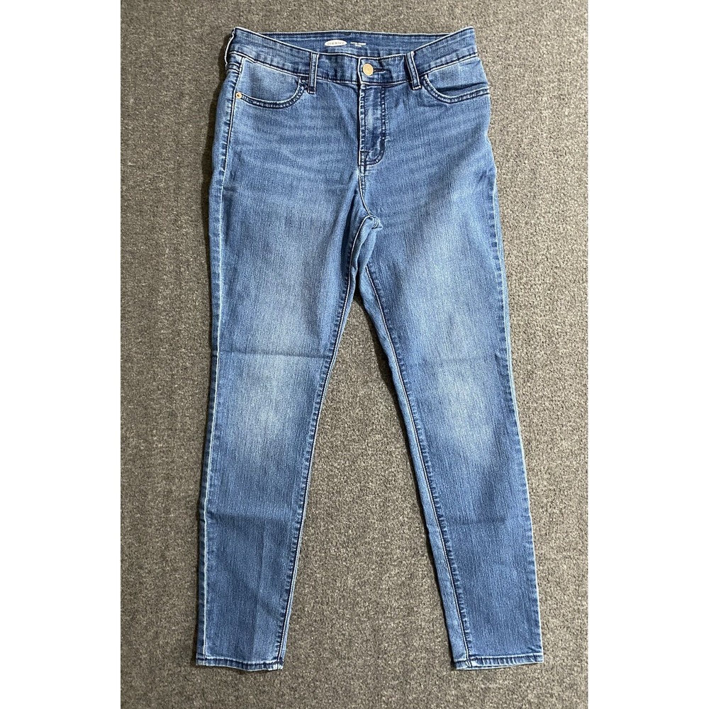 Old Navy Womens Blue Jeans Super Skinny Mid Rise Blue Size 8
